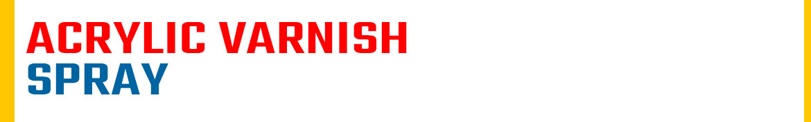 Acrylic spray varnish