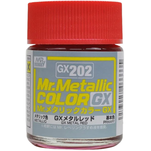 MR METALLIC COLOR GX-202 GX METAL RED - 18ML