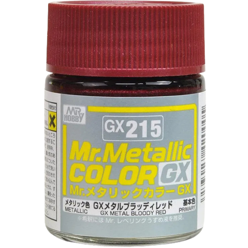 MR METALLIC COLOR GX-215 GX METAL BLOODY RED - 18ML
