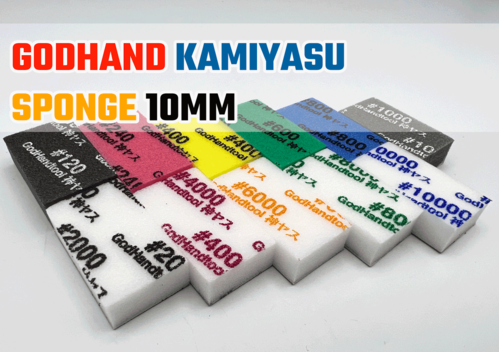 GODHAND KAMIYASU SANDING SPONGE 10MM #120 - 10 PCS