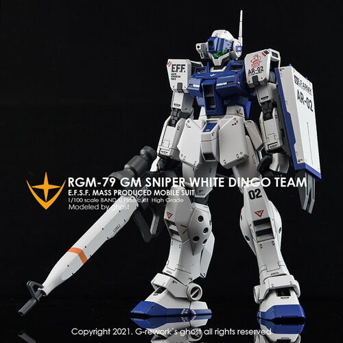 G-REWORK -MG- RGM-79SP SNIPER 2 - WHITE DINGO