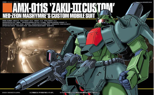 GUNDAM HGUC -003- AMX-011S ZAKU III CUSTOM 1/144