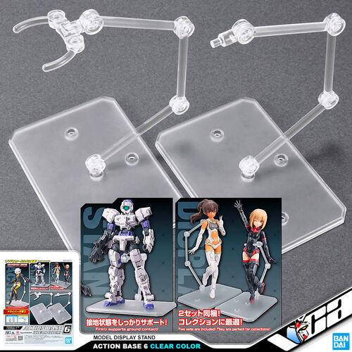 BANDAI ACTION BASE 6 - CLEAR