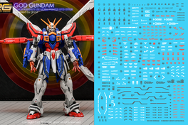 Bandai 1/144 RG #37 G Gundam GF13-017NJII God Gundam (Burning