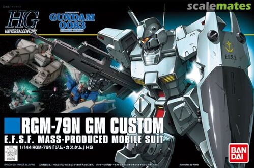 GUNDAM HGUC -120- 0083 RGM-79N GM CUSTOM (GUNDAM MODEL KIT) 1/144