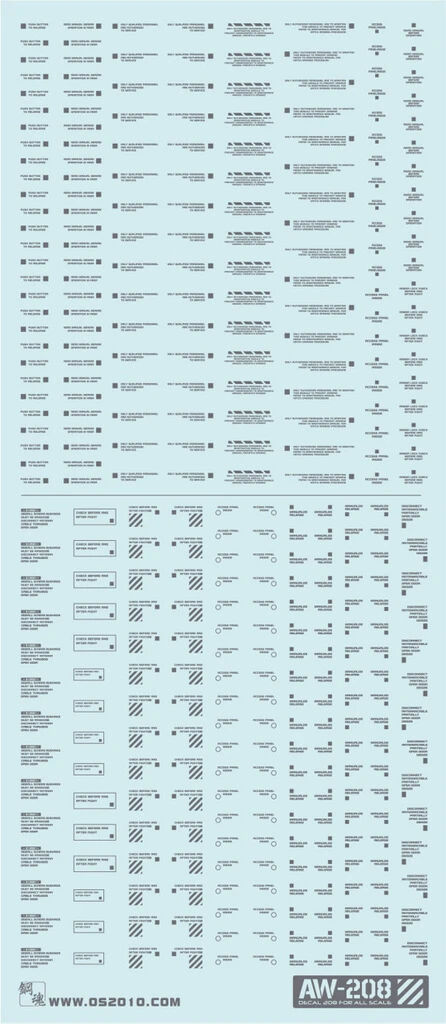 STEEL SERIES  AW Water Decal AW-208 MARKING (DARK GREY) 1/144 1/100