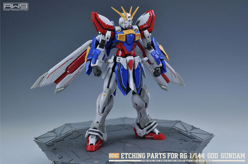 MADWORKS ETCHING PARTS -S42- RG GOD GUNDAM + WATERSLIDE DECALS