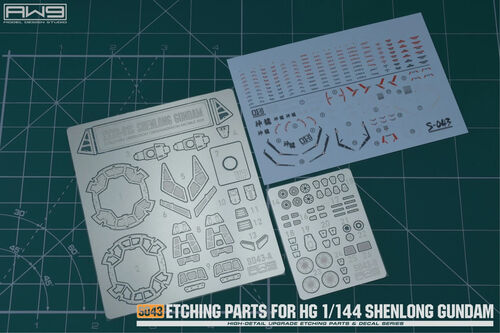 MADWORKS ETCHING PARTS -S43- HG SHENLONG + WATERSLIDE DECALS