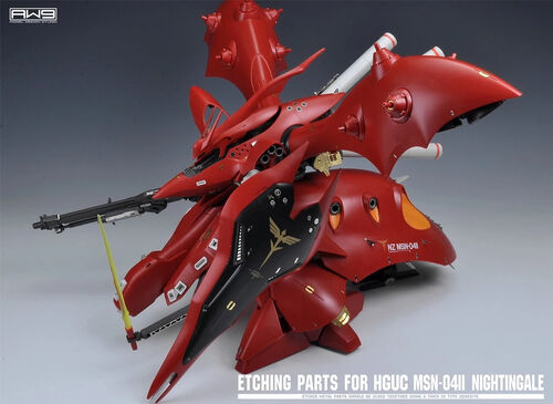 MADWORKS ETCHING PARTS -S29- HGUC MSN-04II NIGHTINGALE PART A + WATERSLIDE DECALS