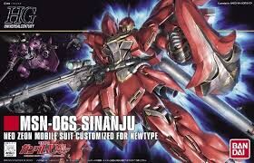 GUNDAM HGUC -116- UC MSN-06S SINANJU (GUNDAM MODEL KIT) 1/144