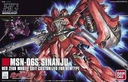 GUNDAM HGUC -116- UC MSN-06S SINANJU (GUNDAM MODEL KIT) 1/144