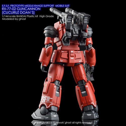 G-REWORK -HG- RX-77-02 GUNCANNON (CUCURUZ DOAN VER.)