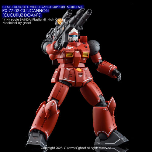 G-REWORK -HG- RX-77-02 GUNCANNON (CUCURUZ DOAN VER.)