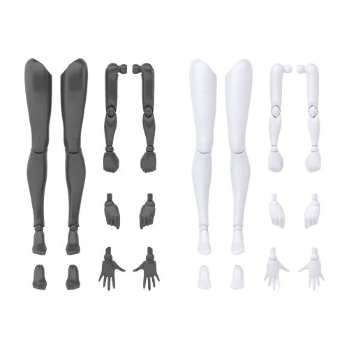 30MS -OB12- OPTION BODY PARTS ARM PARTS & LEG PARTS WHITE/BLACK