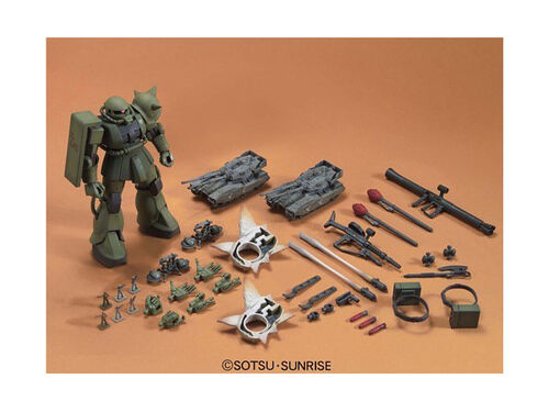 GUNDAM HGUC - MS-06 ZAKU THE GROUND WAR SET 1/144