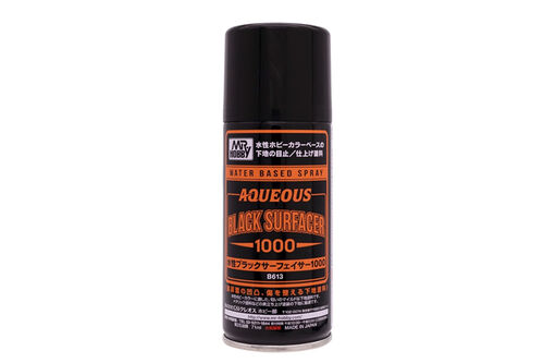 MR HOBBY AQUEOUS SURFACER #1000 BLACK 170ML