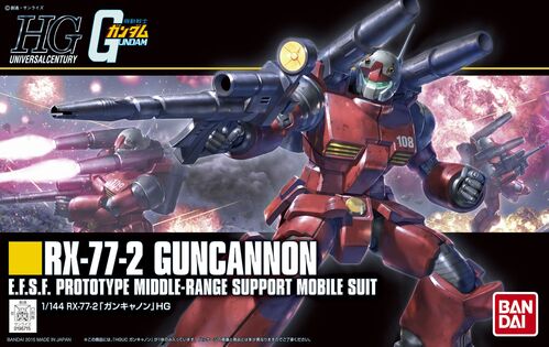 GUNDAM HGUC -190- RX-77-2 GUNCANNON (GUNDAM MODEL KITS) 1/144