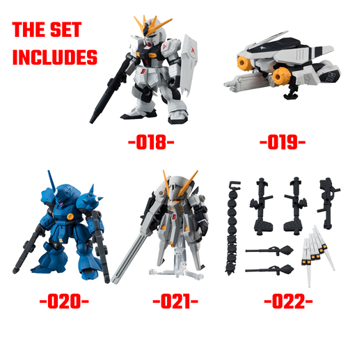 GUNDAM GASHAPON MOBILE SUIT ENSEMBLE -04- COMPLETE PACK 5