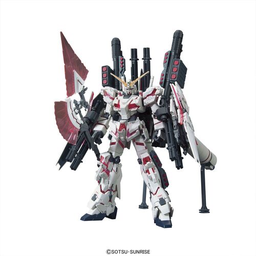 GUNDAM HGUC -199- RX-0 FULL ARMOR UNICORN GUNDAM - DESTROY MODE RED COLOR VER 1/144