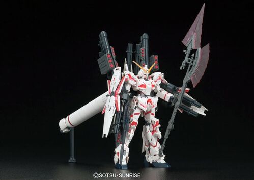 GUNDAM HGUC -199- RX-0 FULL ARMOR UNICORN GUNDAM - DESTROY MODE RED COLOR VER 1/144