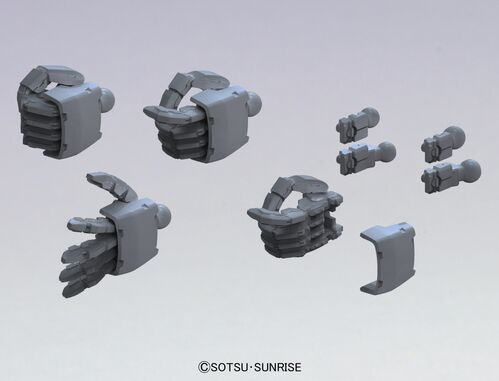 BUILDER PARTS HD BPHD-38 - MS HAND 02 DARK GRAY 1/144