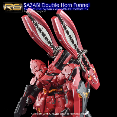 G-REWORK -RG- SAZABI DOUBLE HORN (SAZABI DECALS NOT INCLUDED)