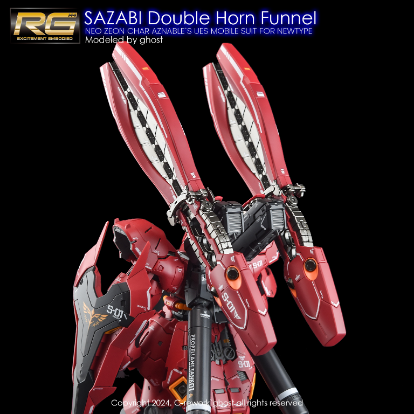 G-REWORK -RG- SAZABI DOUBLE HORN (SAZABI DECALS NOT INCLUDED)