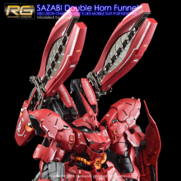 G-REWORK -RG- SAZABI DOUBLE HORN (SAZABI DECALS NOT INCLUDED)