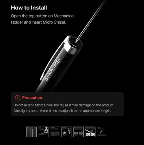 GUNPRIMER - GRIDA  [ MICRO CHISEL / 2ea ]