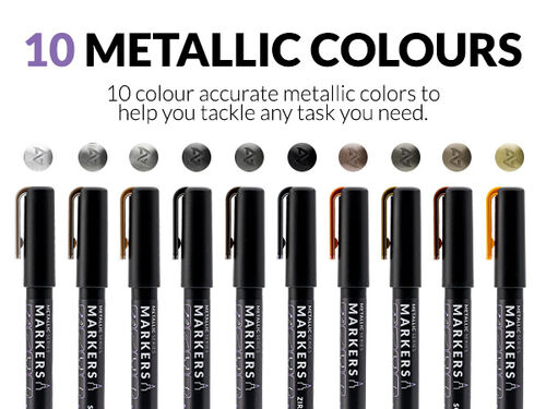 GAALHERI - METALLIC SERIES MARKER 01 - ALUMININUM - 1 UNIT