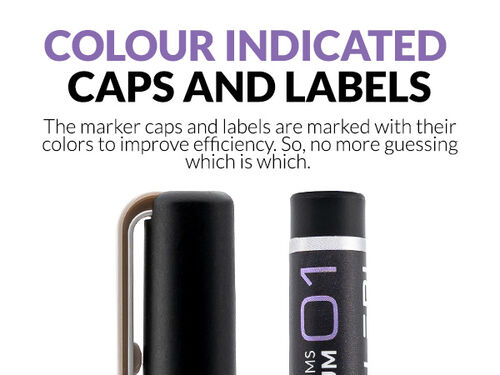 GAALHERI - METALLIC SERIES MARKER 01 - ALUMININUM - 1 UNIT