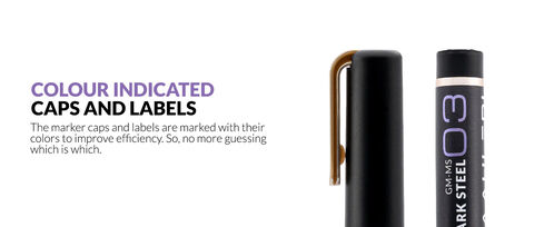 GAALHERI - METALLIC SERIES MARKER 03 - DARK STEEL - 1 UNIT