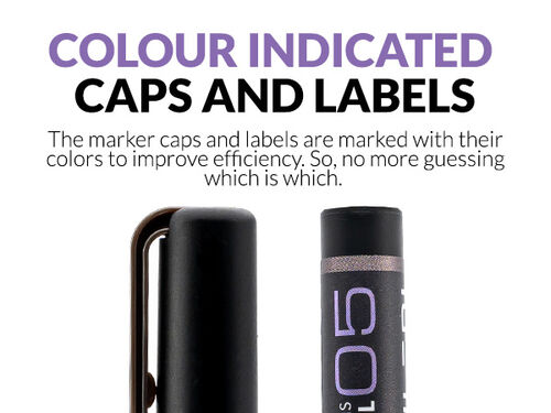 GAALHERI - METALLIC SERIES MARKER 05 - GUN METAL - 1 UNIT