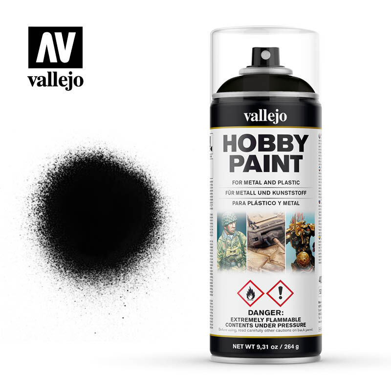 Vallejo Airbrush-Primer Surface Primer: Black 17 ml