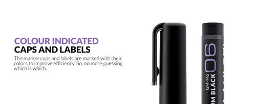 GAALHERI - METALLIC SERIES MARKER 06 - ZIRCONIUM BLACK - 1 UNIT