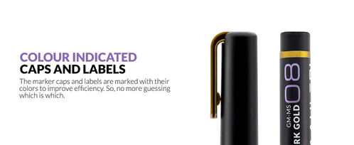 GAALHERI - METALLIC SERIES MARKER 08 - DARK GOLD - 1 UNIT