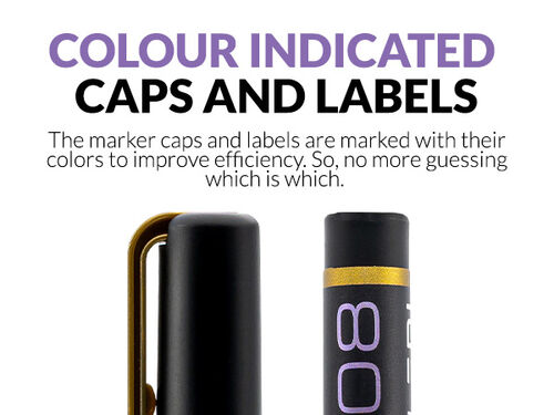 GAALHERI - METALLIC SERIES MARKER 08 - DARK GOLD - 1 UNIT