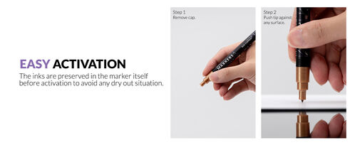 GAALHERI - METALLIC SERIES MARKER 09 - SCORCHED GOLD - 1 UNIT