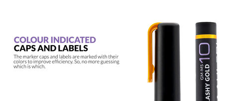 GAALHERI - METALLIC SERIES MARKER 10 - FLASHY GOLD - 1 UNIT