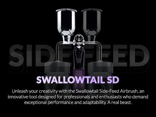 GAALHERI - AIRBRUSH ACE SERIES GHAC- SHALLOWTAIL SD 0.28 & 0.5MM & FAN CAP TRIGGER TYPE DUAL ACTION