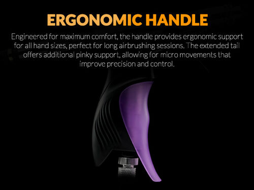 GAALHERI - AIRBRUSH ACE SERIES GHAC- SHALLOWTAIL SD 0.28 & 0.5MM & FAN CAP TRIGGER TYPE DUAL ACTION