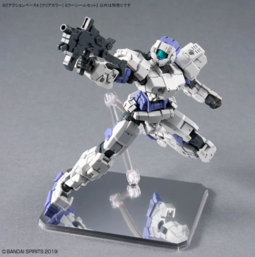BANDAI ACTION BASE 6 - CLEAR COLOR MIRROR STICKER SET