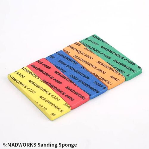 MADWORKS Sanding Sponge 5MM Basic Set #320 #400 #600 #800 #1000 2 piece each