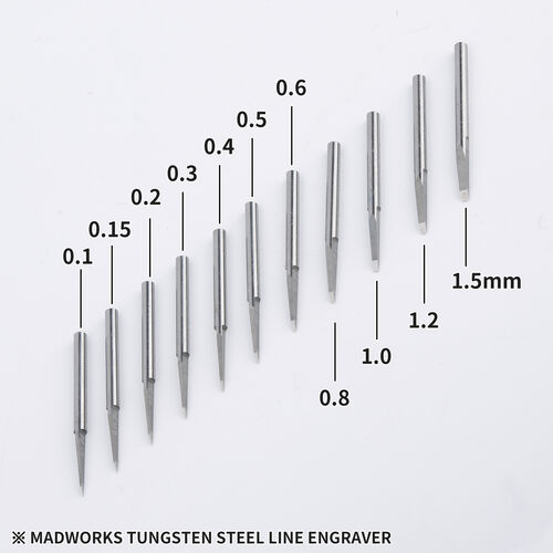 MADWORKS Scribing Chisel Tungsten Round Type Holder - 0,3mm