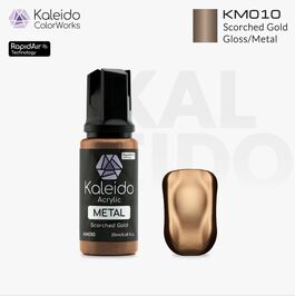 GAAHLERI KALEIDO COLOR WORKS KM010 SCORCHED GOLD GLOSS / METAL COLORS 20ml