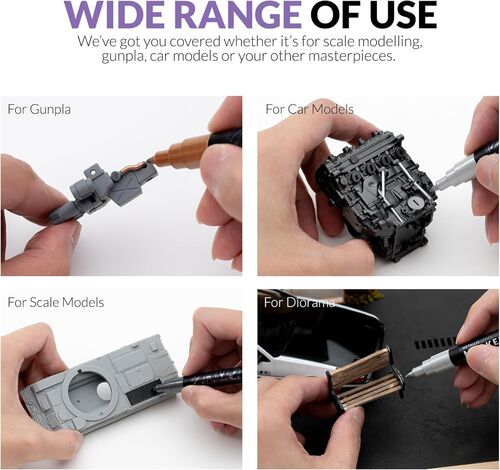 GAAHLERI - METALLIC SERIES MARKER 03 - DARK STEEL - 2 UNIT