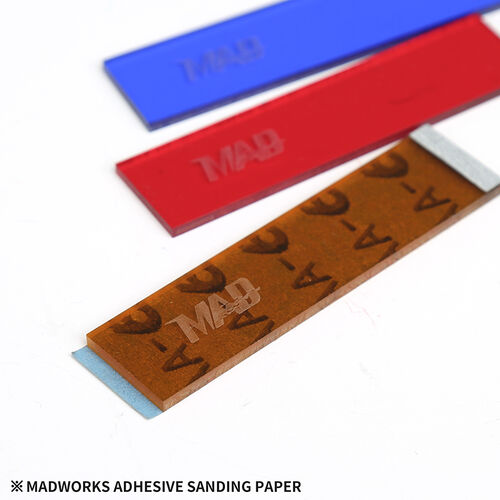 MADWORKS Adhesive Backed Sandpaper & Board #1000 20 pieces