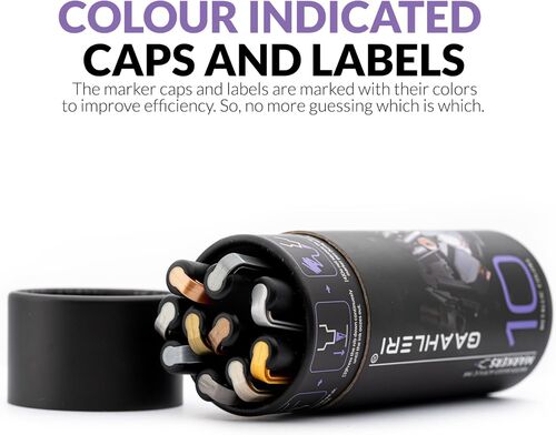 GAAHLERI - METALLIC SERIES MARKER 06 - ZIRCONIUM BLACK - 2 UNIT