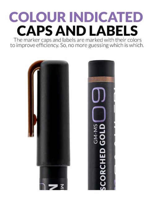 GAAHLERI - METALLIC SERIES MARKER 09 - SCORCHER - 2 UNIT