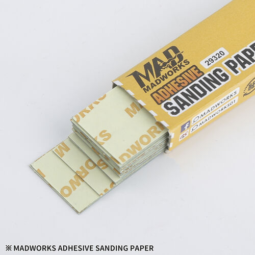 MADWORKS Adhesive Backed Sandpaper & Board #320 20 pieces